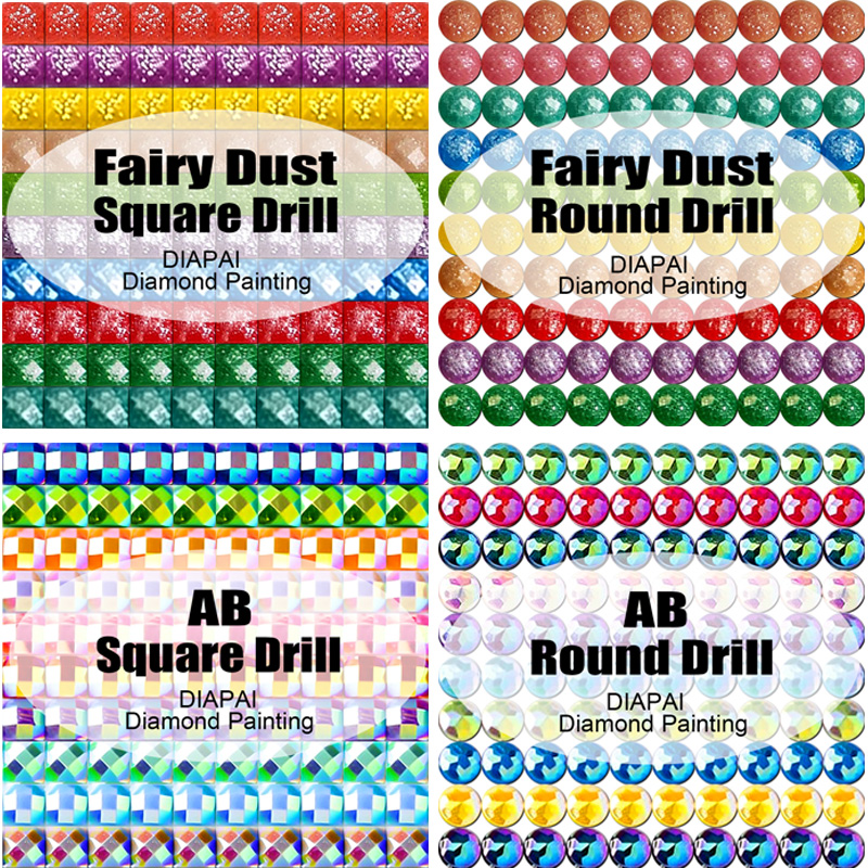 DIAPAI Fairy Dust AB Diamond P - Embroidery Rose Stitch review and price