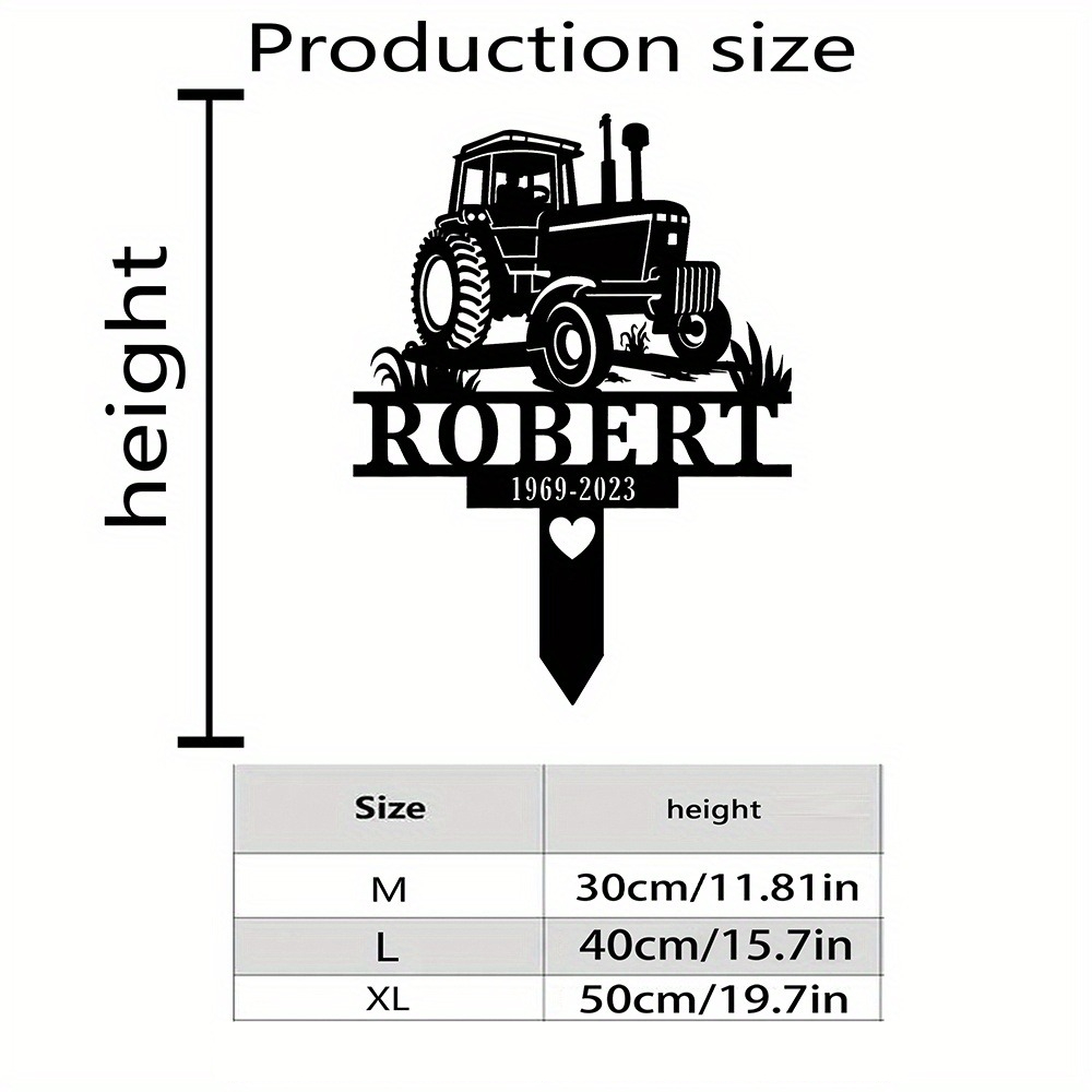Custom Farmer Memorial Metal S - Embroidery Garden review and price