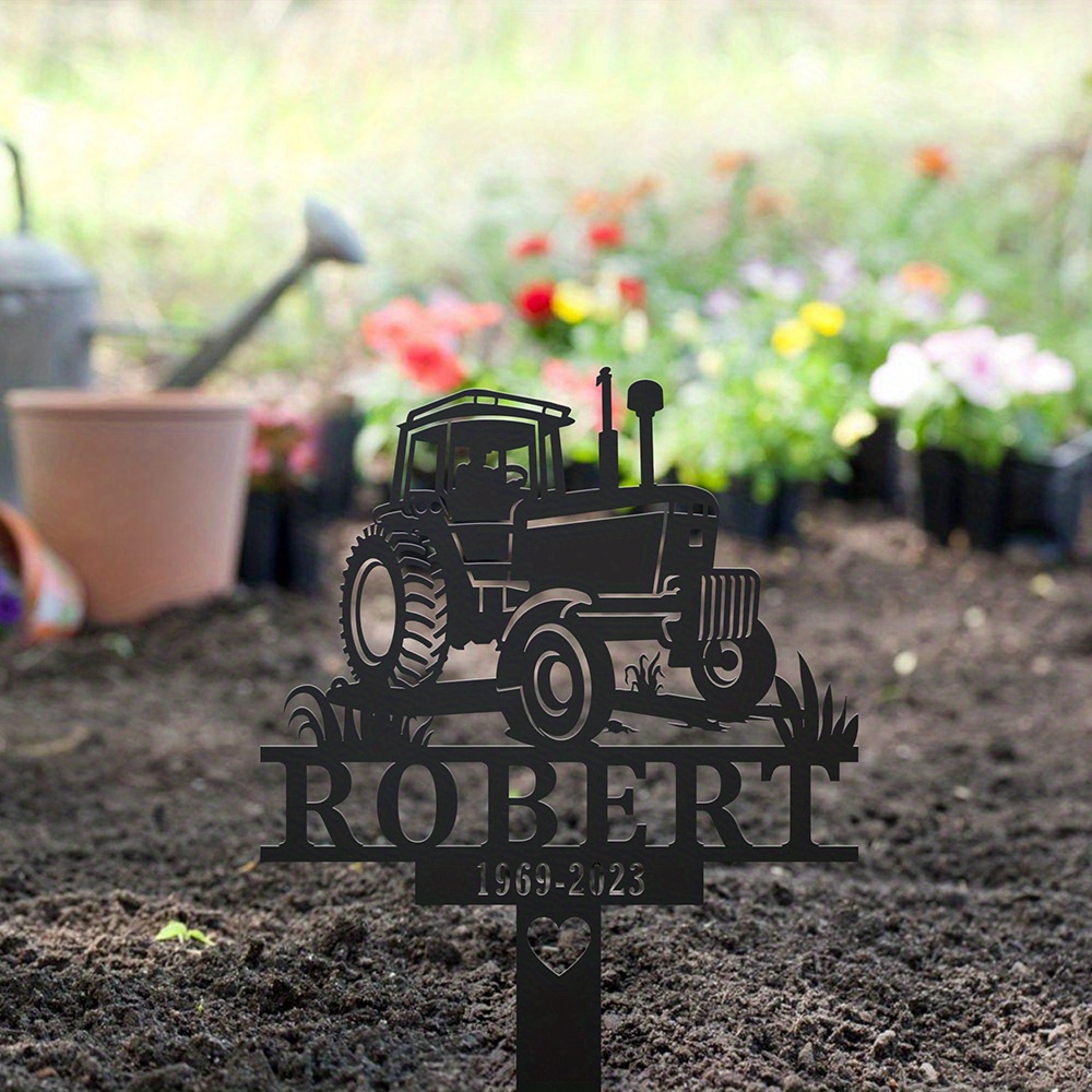 Custom Farmer Memorial Metal S - Embroidery Garden review and price