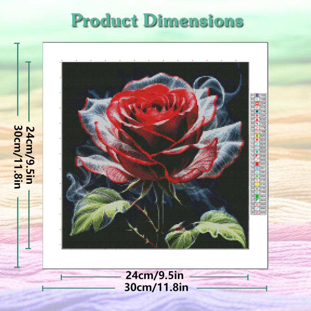DIY Rose Flower Cross Stitch K - Embroidery Rose Stitch review and price