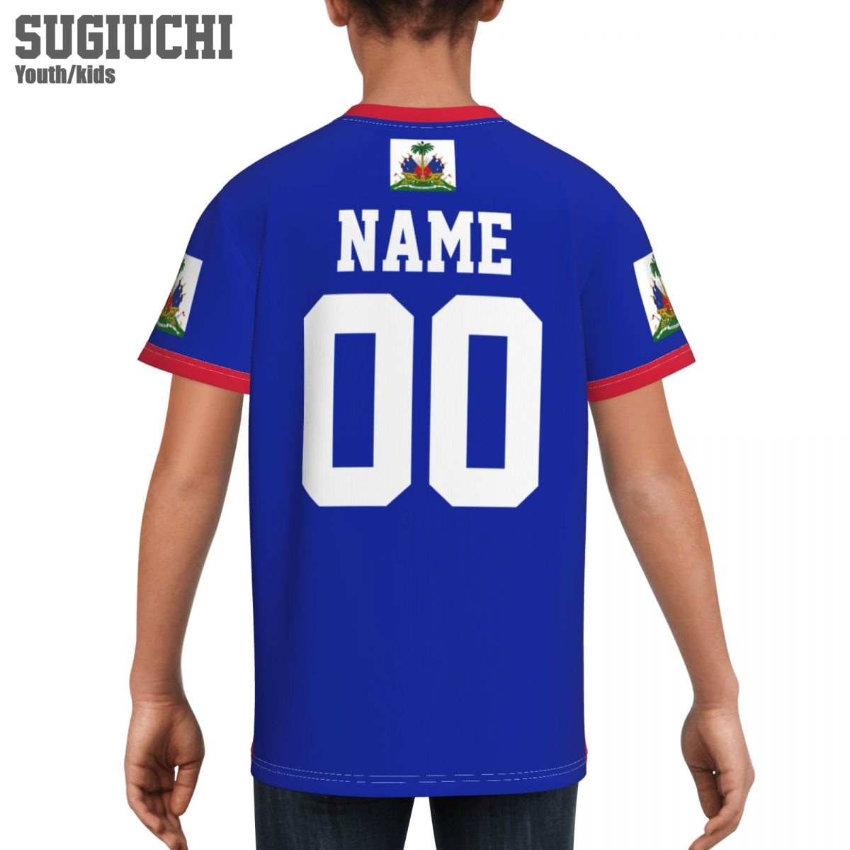 Custom Name Number Haiti Flag  - Embroidery Alphabet review and price