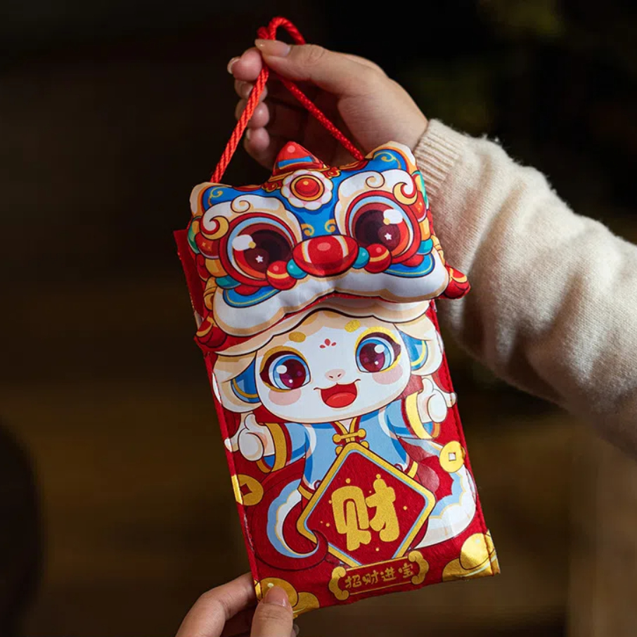 Multiple Patterns Money Pocket - Embroidery Red review and price