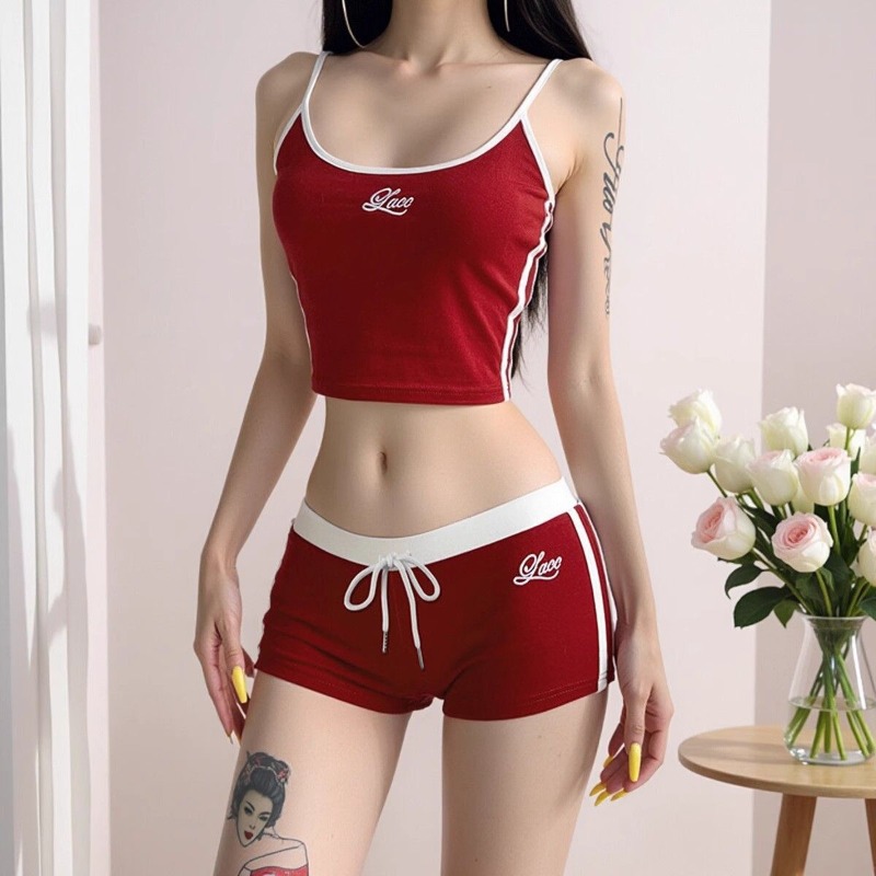 Woman Matching Sets Patchwork  - Embroidery Vest review and price