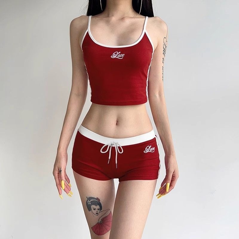 Woman Matching Sets Patchwork  - Embroidery Vest review and price