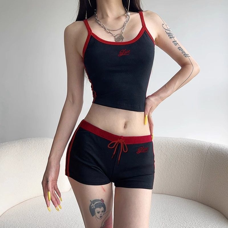 Woman Matching Sets Patchwork  - Embroidery Vest review and price