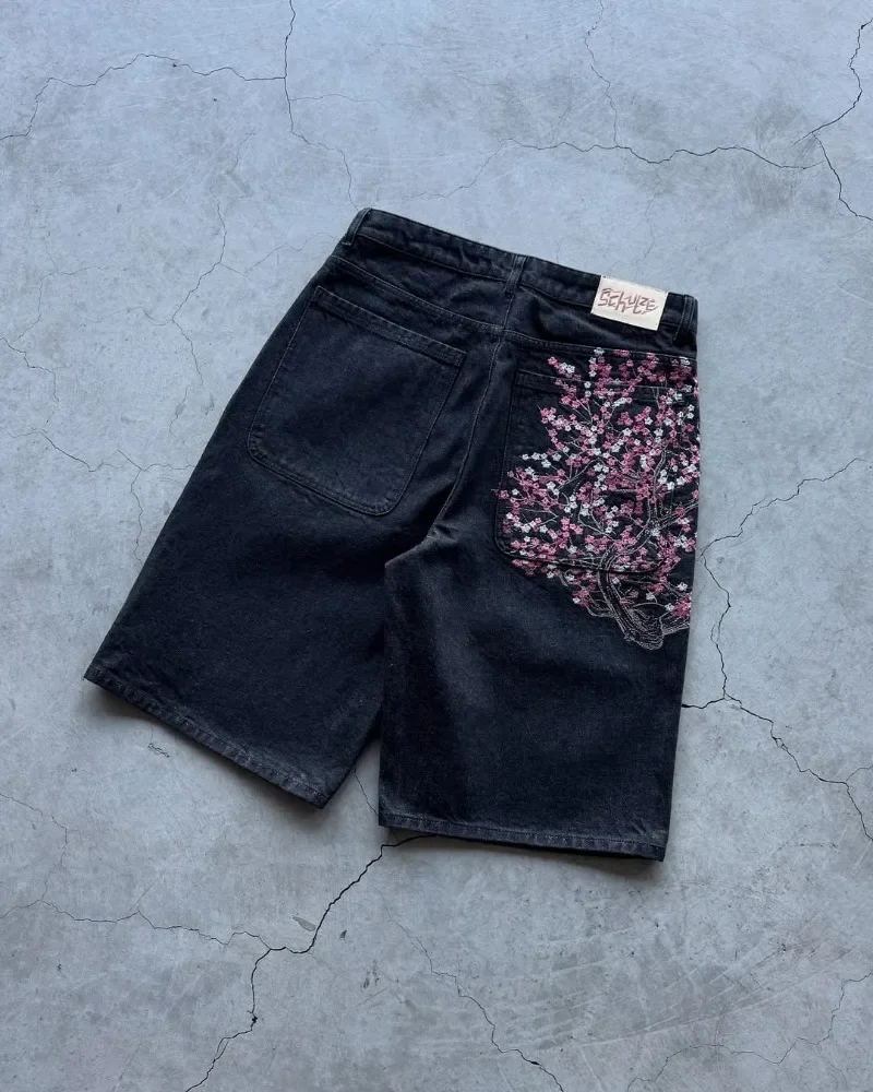 Sakura Pocket Embroidery Fashi - Embroidery Jeans Sakura review and price