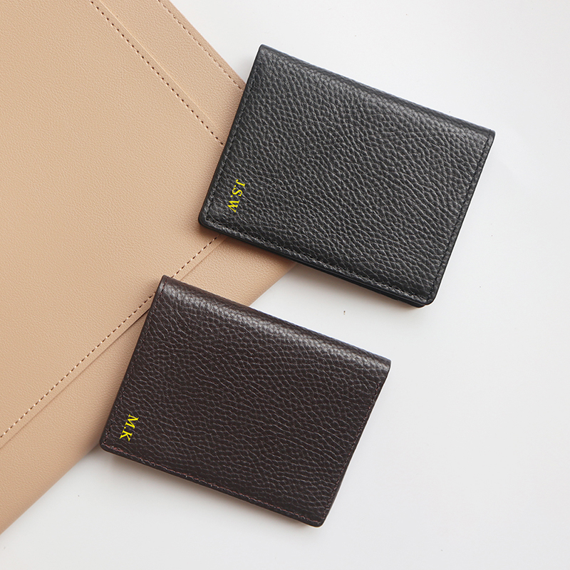 Genuine Leather Card Holder Ma - Embroidery Alphabet review and price