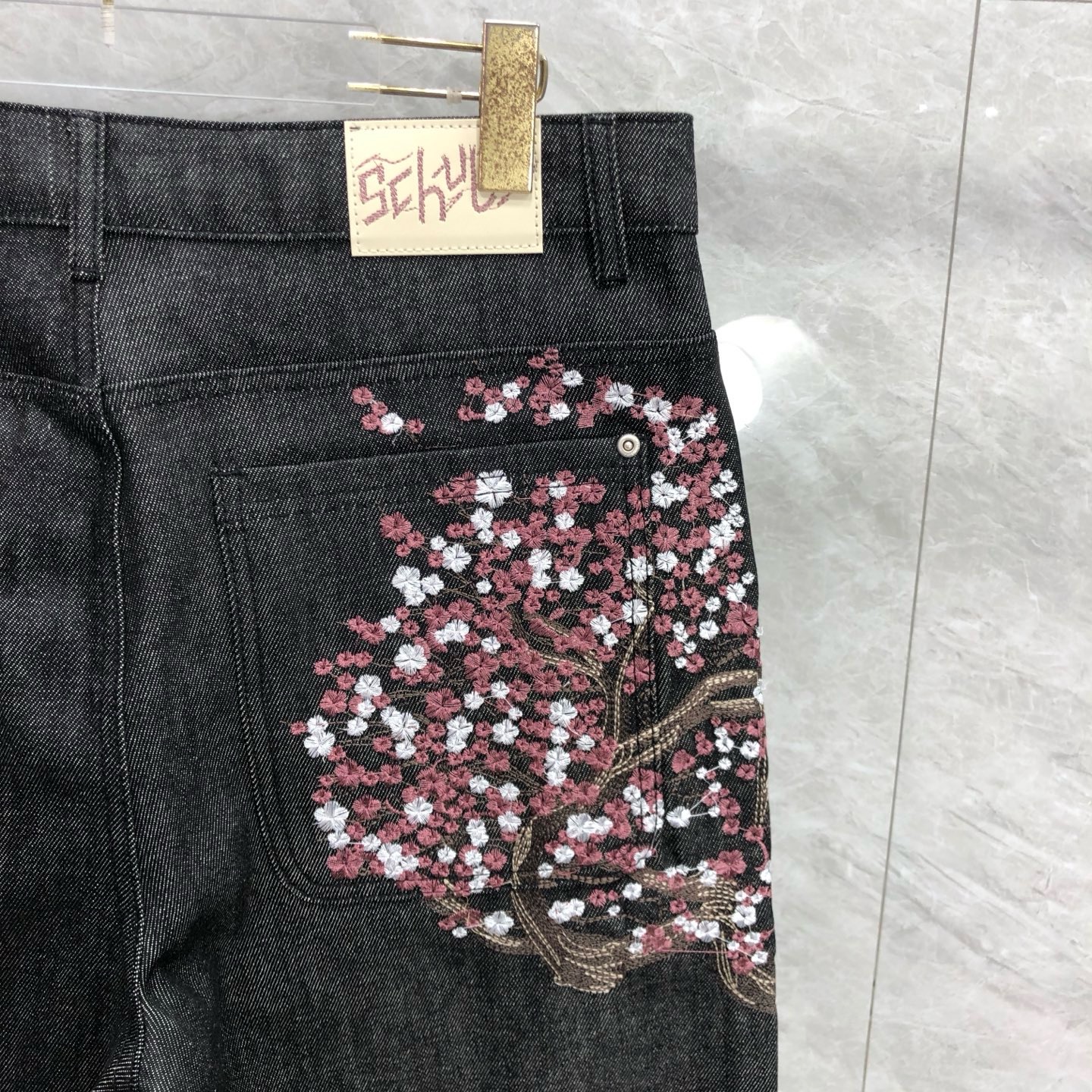 Derschutze Heavy Industry Embr - Embroidery Jeans Sakura review and price