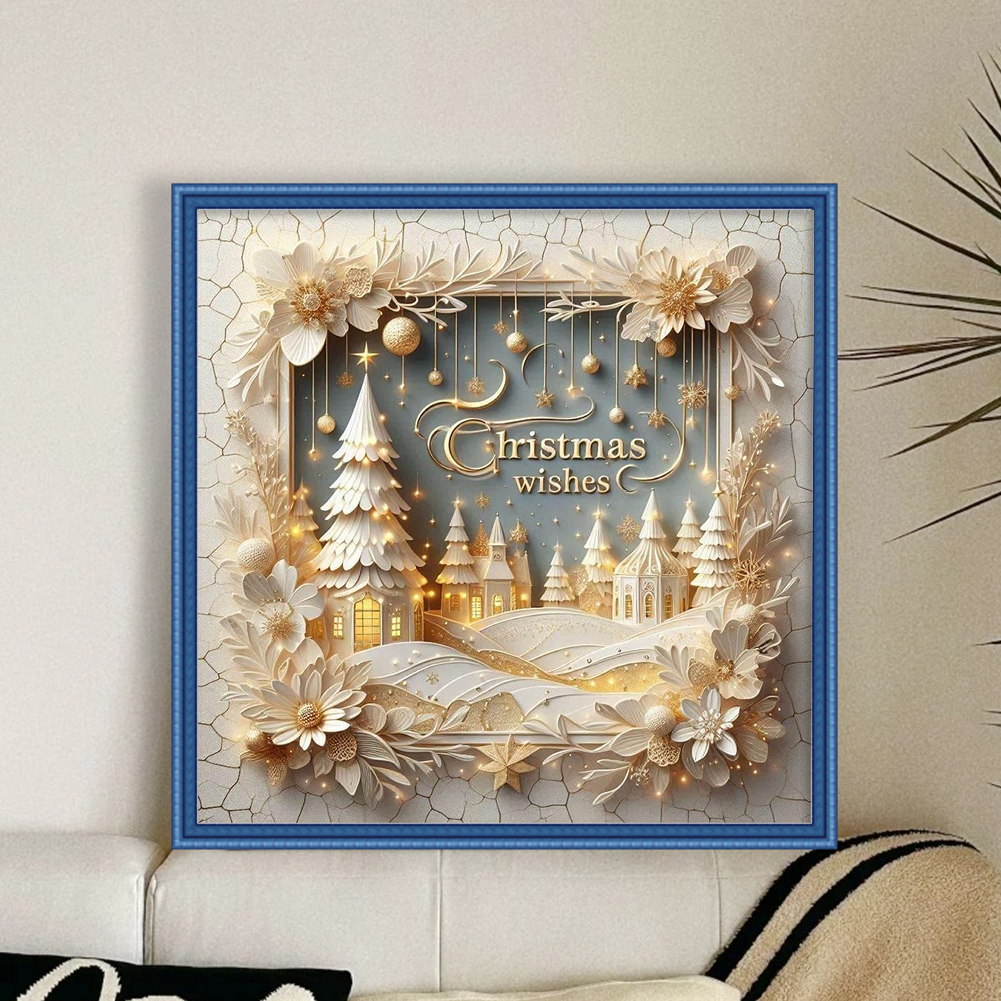 Xmas Printed Cross Stitch Kit  - Embroidery Xmas Kits review and price