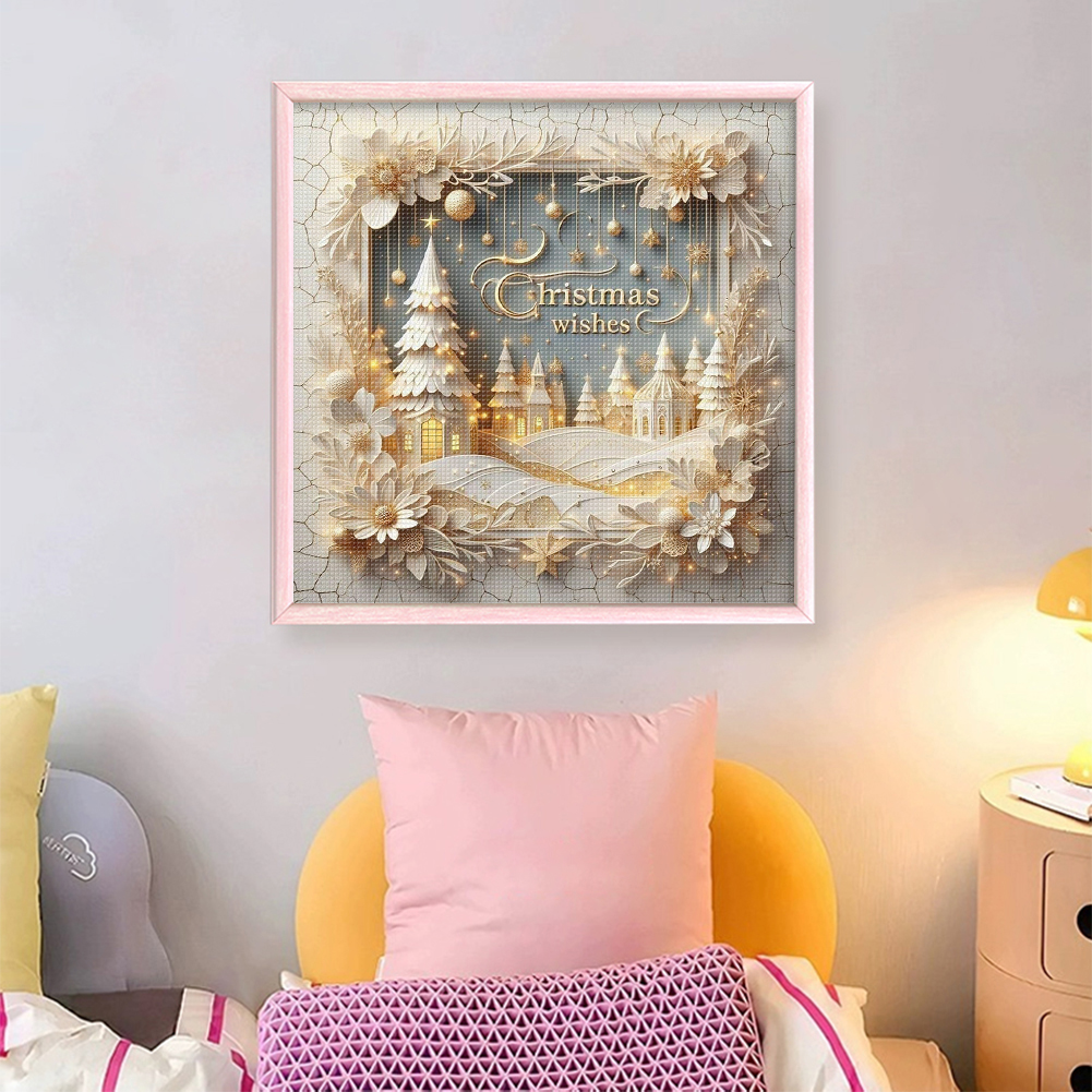 Xmas Printed Cross Stitch Kit  - Embroidery Xmas Kits review and price
