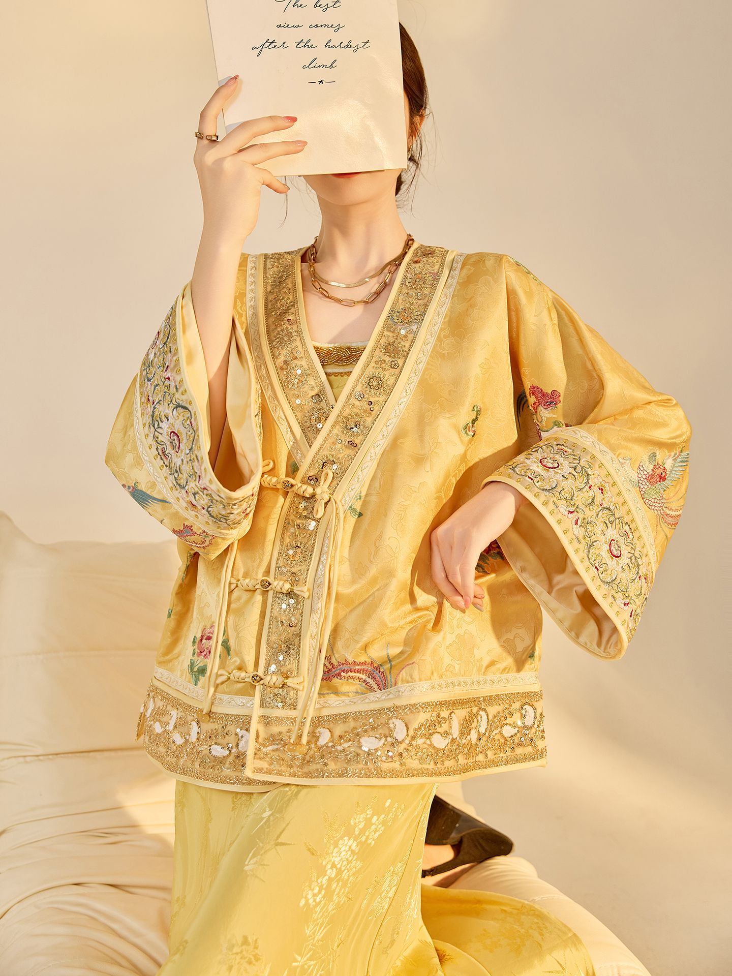 Autumn New Fashion V-neck High - Embroidery Fashion review and price