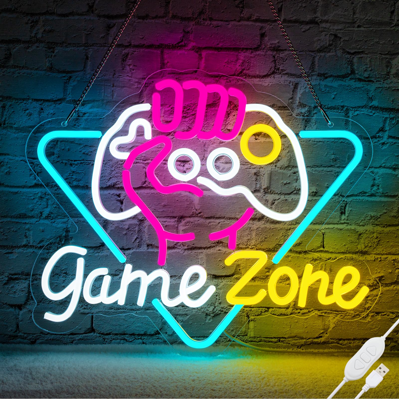 Game Zome Neon Sign LED Wall D - Embroidery Studio review and price