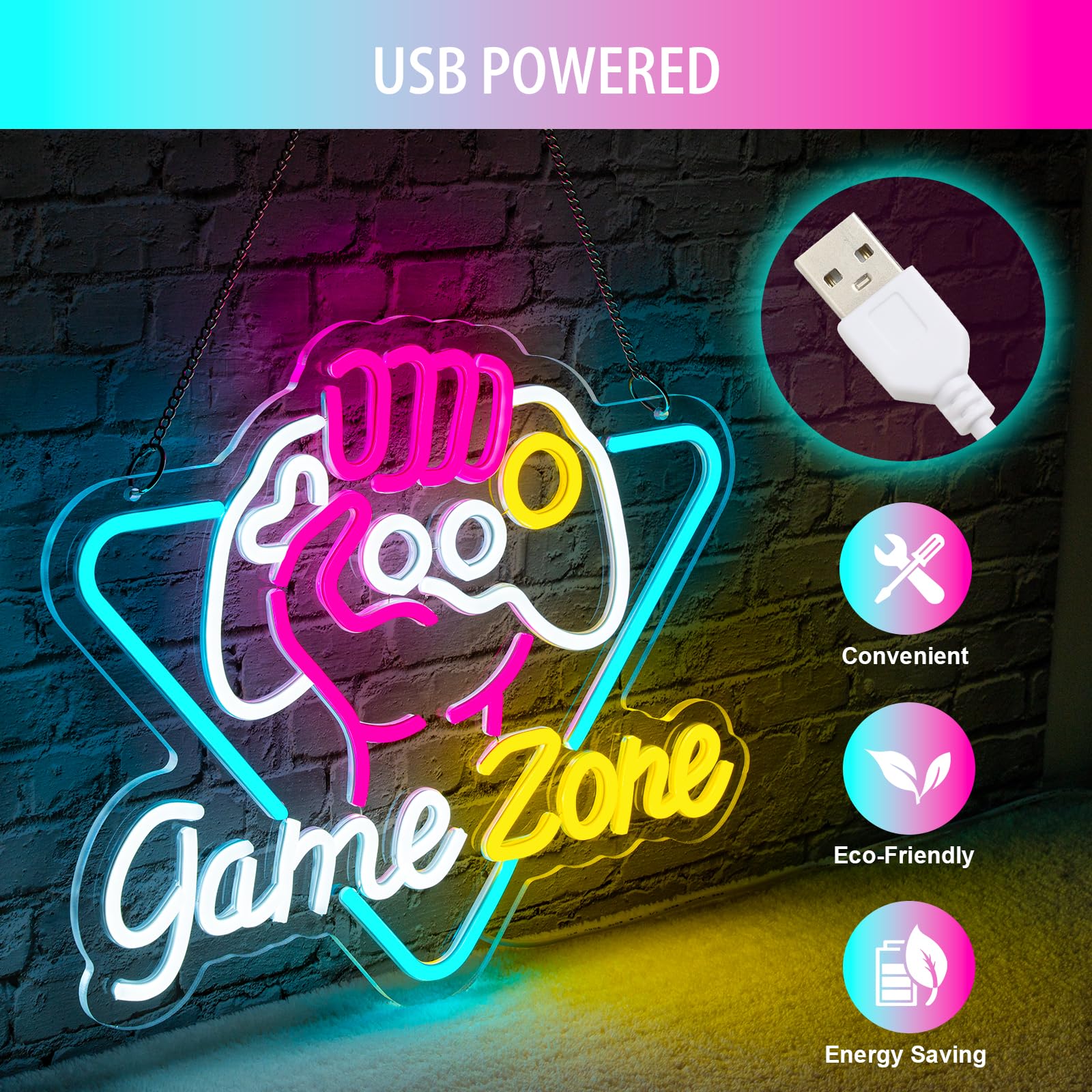 Game Zome Neon Sign LED Wall D - Embroidery Studio review and price