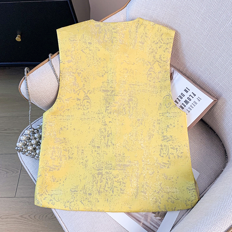 New Chinese Style Gold Ground  - Embroidery Vest review and price