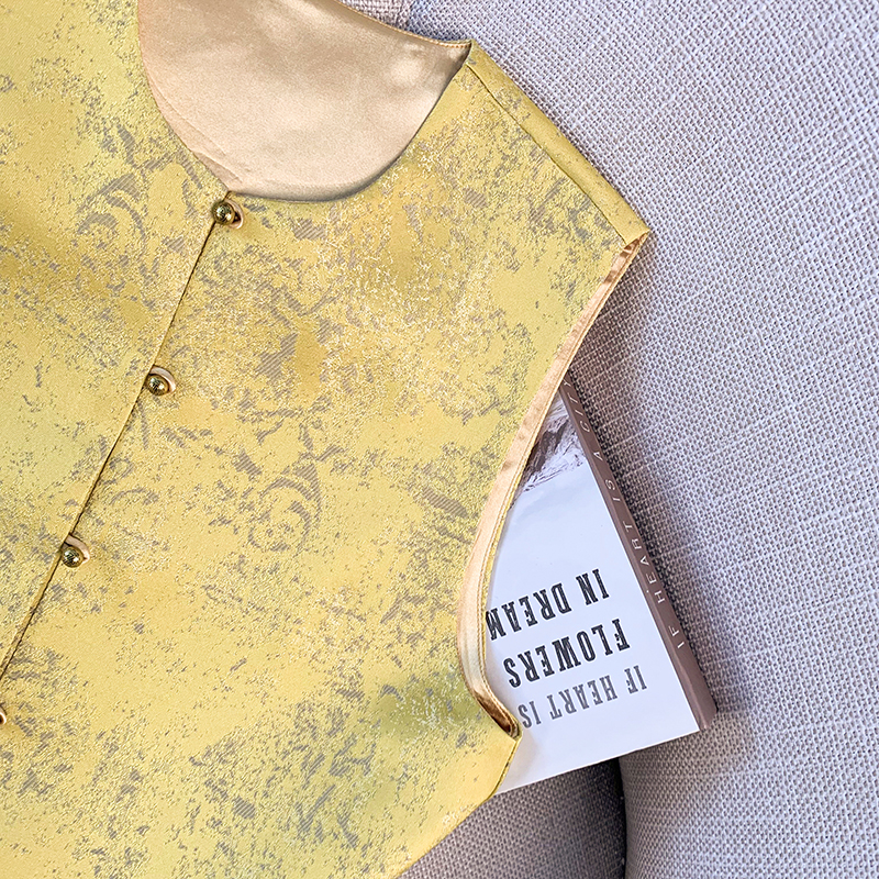 New Chinese Style Gold Ground  - Embroidery Vest review and price