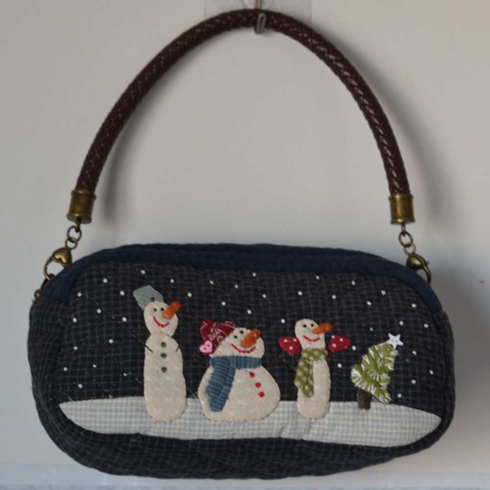 DIY Snow Shoulder Bag Patchwor - Embroidery Xmas Kits review and price