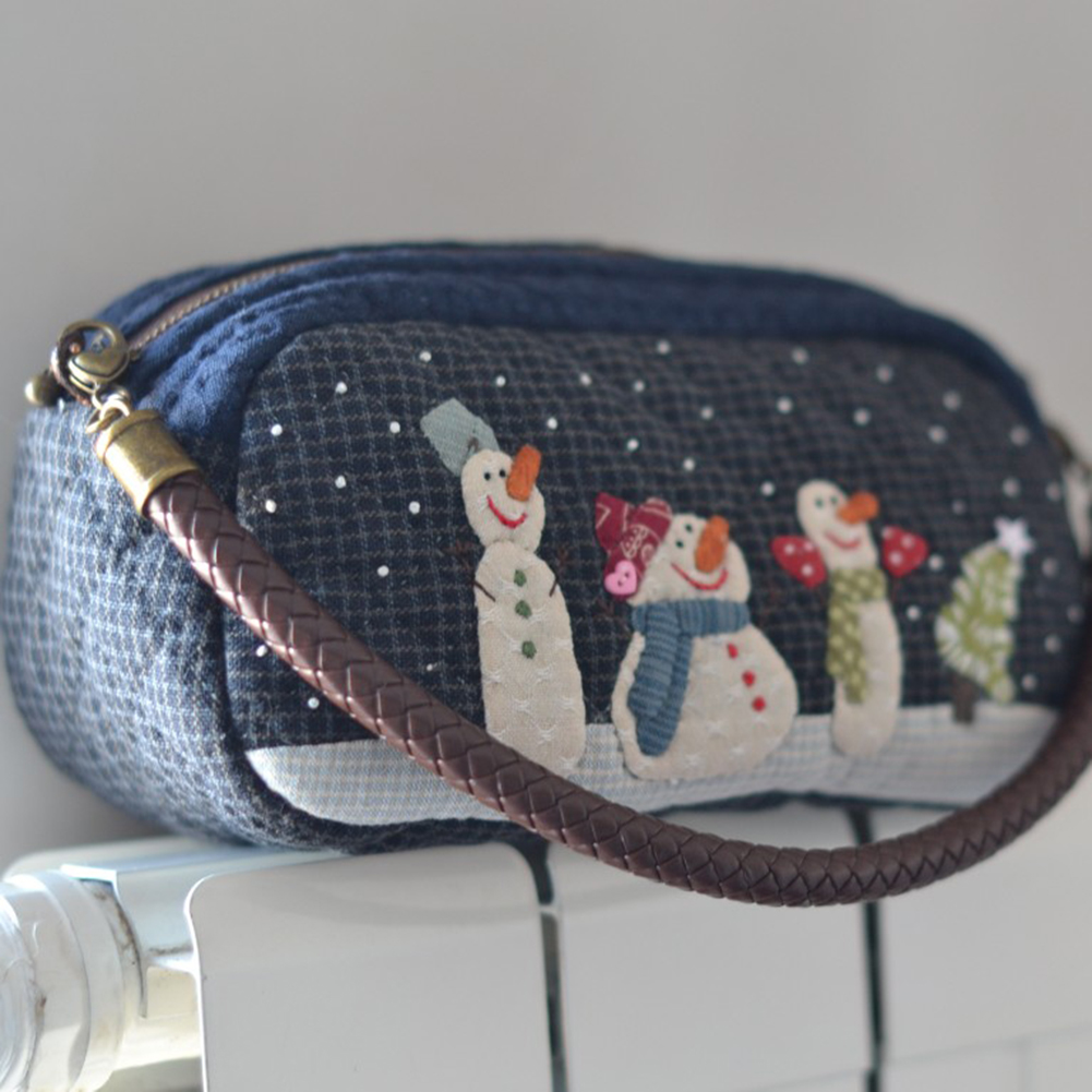 DIY Snow Shoulder Bag Patchwor - Embroidery Xmas Kits review and price