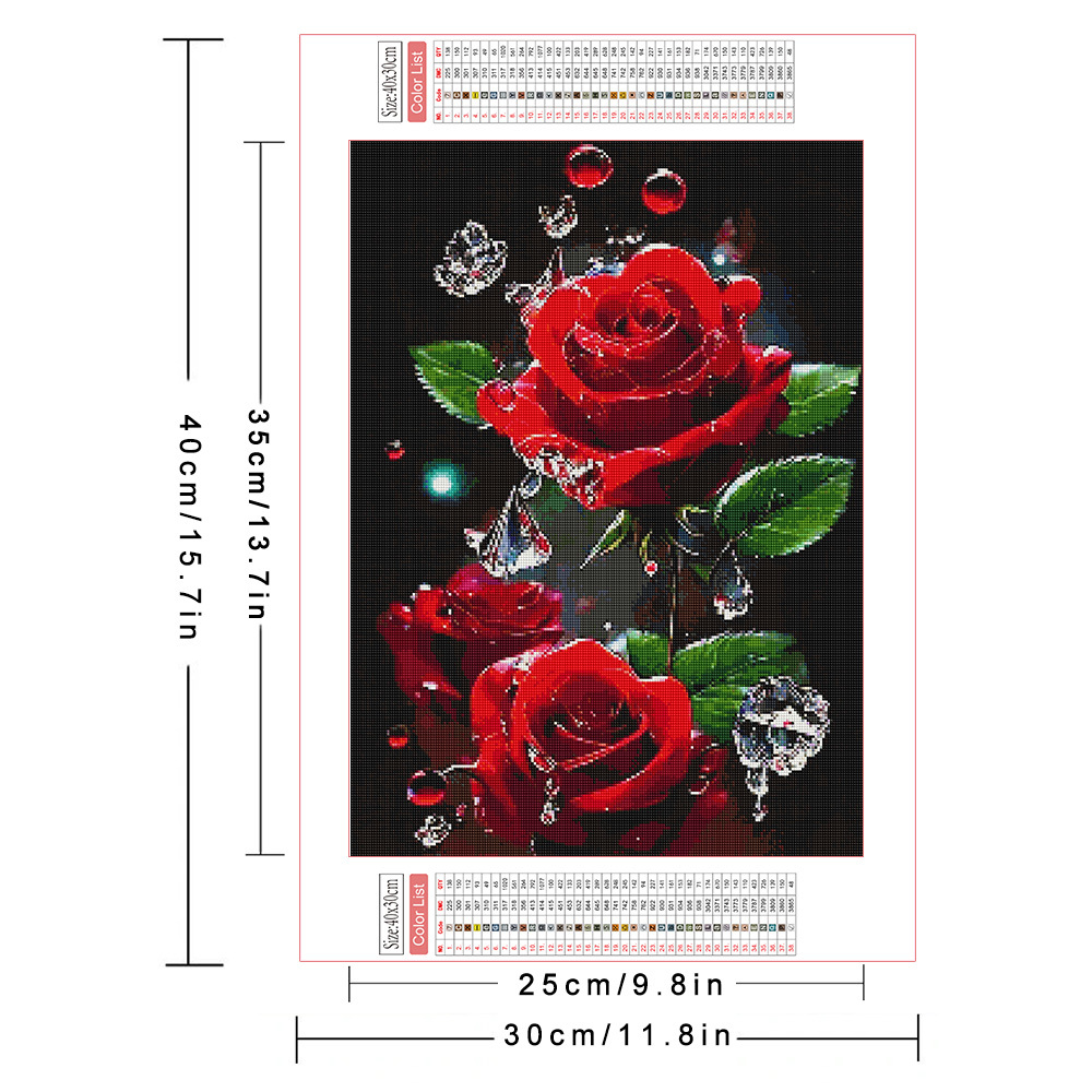 AZQSD Diamond Painting Full Dr - Embroidery Rose Stitch review and price