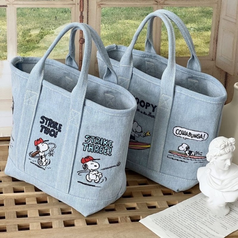 Snoopy Canvas Bag Cute Embroid - Embroidery Xmas review and price