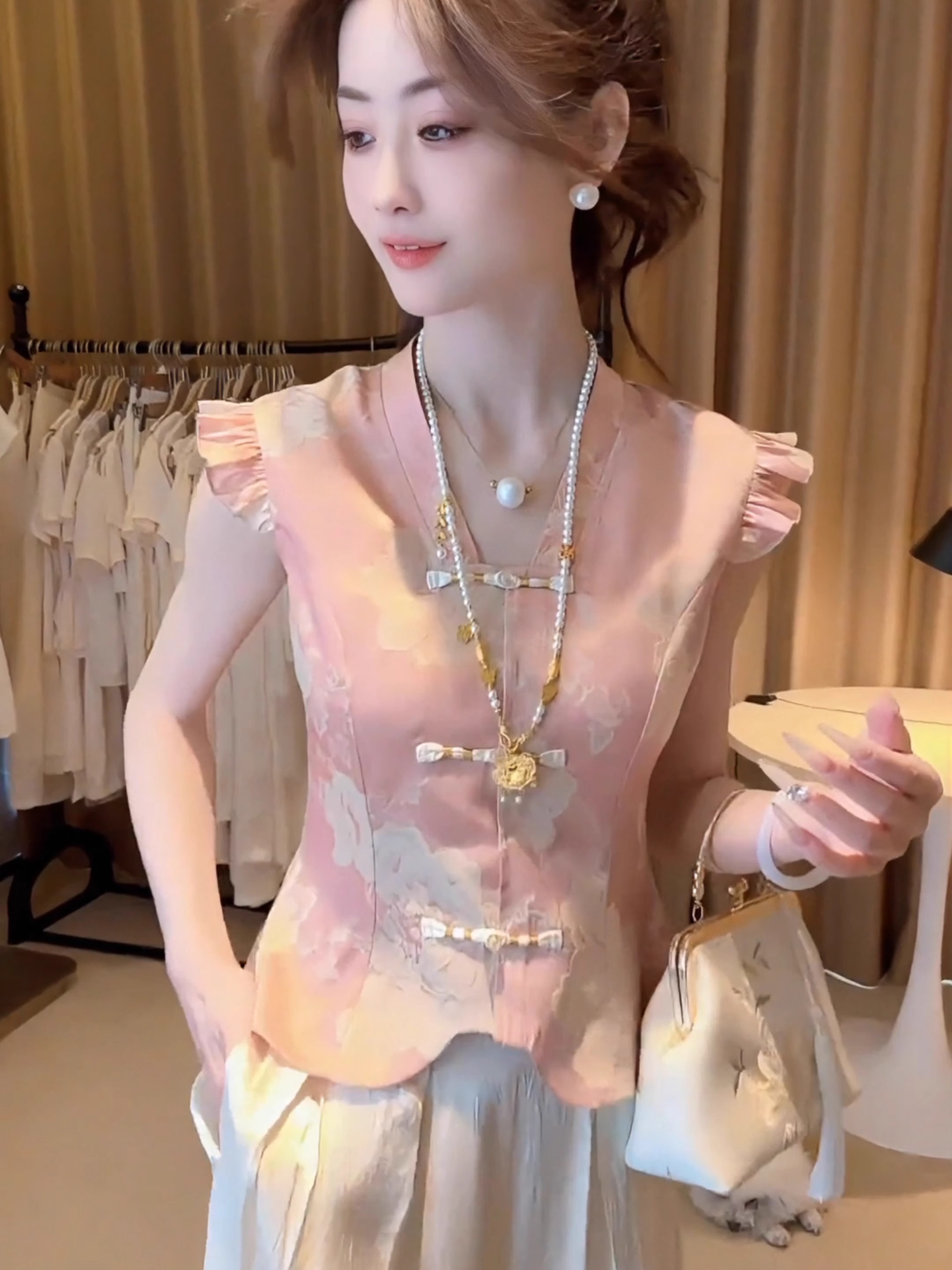 Slimming Chinese Sle Reformed  - Embroidery Vest review and price