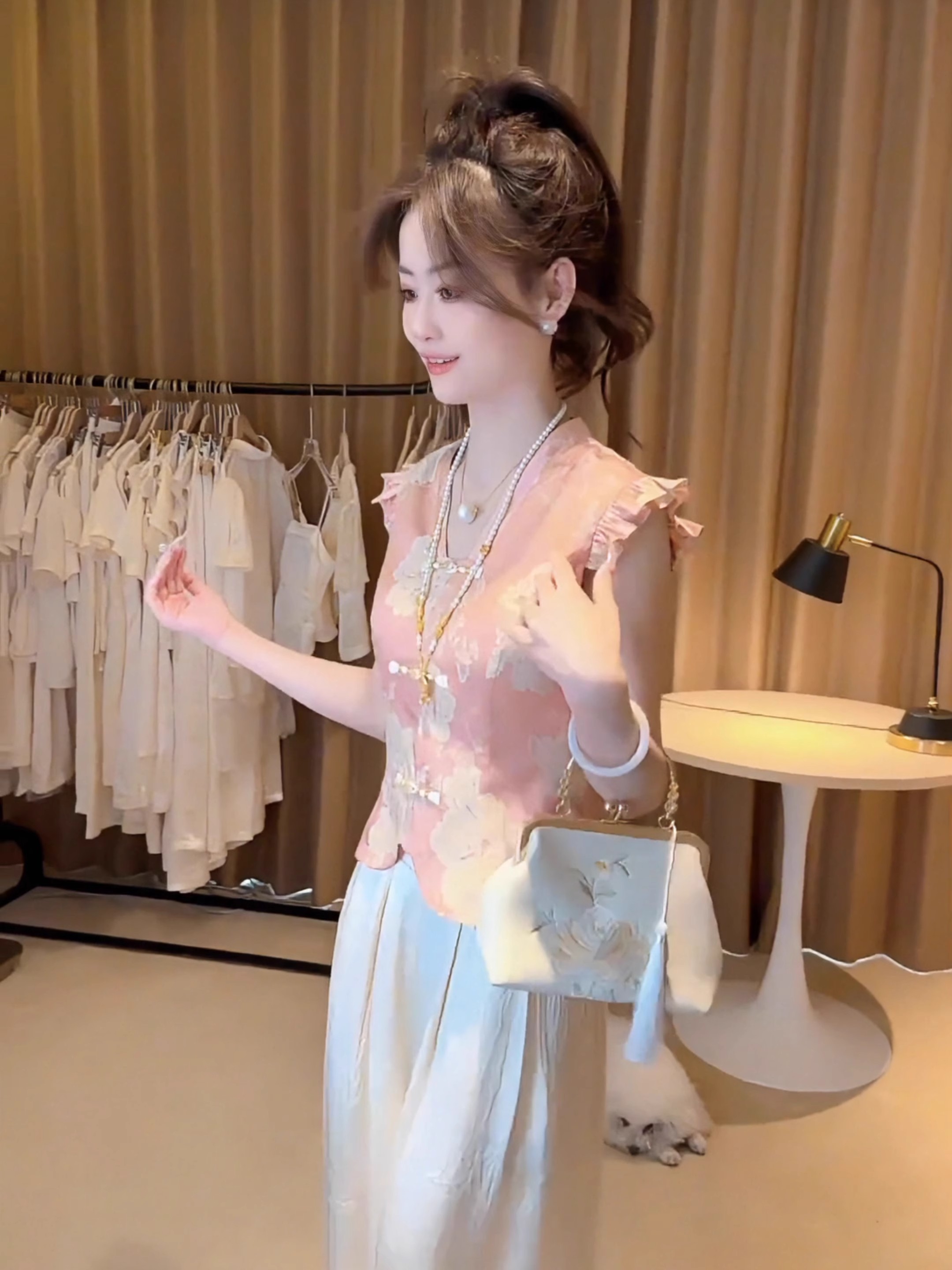 Slimming Chinese Sle Reformed  - Embroidery Vest review and price
