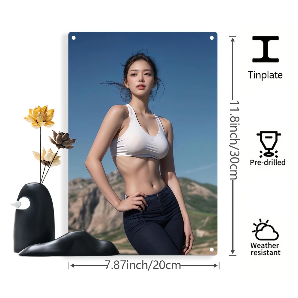 Confident Girl Iron Wall Art,  - Embroidery Garden review and price