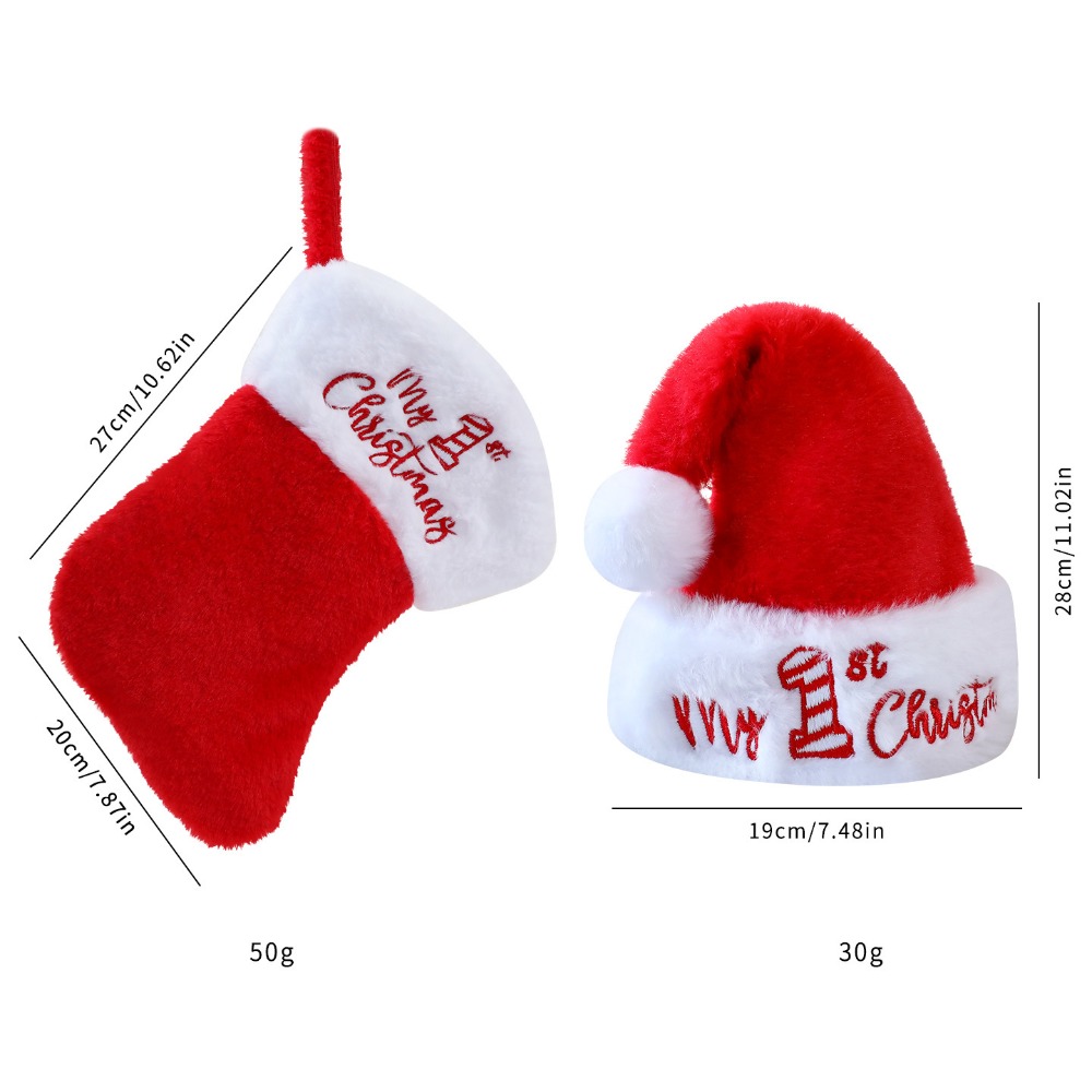 Christmas Holiday Gift Hat soc - Embroidery Xmas review and price