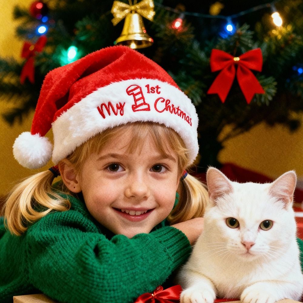 Christmas Holiday Gift Hat soc - Embroidery Xmas review and price