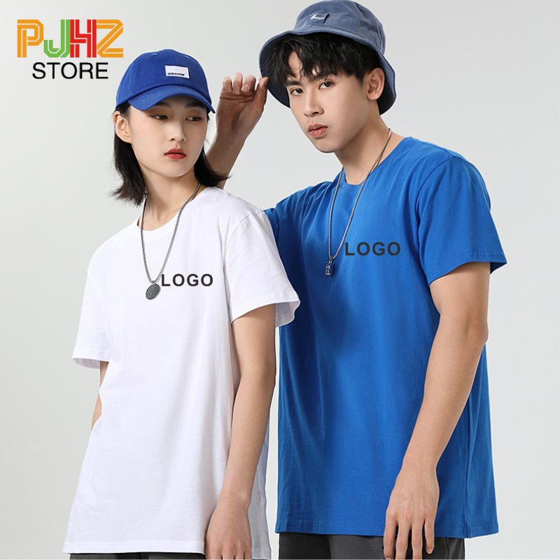 100% Cotton T-shirt Custom Log - Embroidery Design Logo review and price