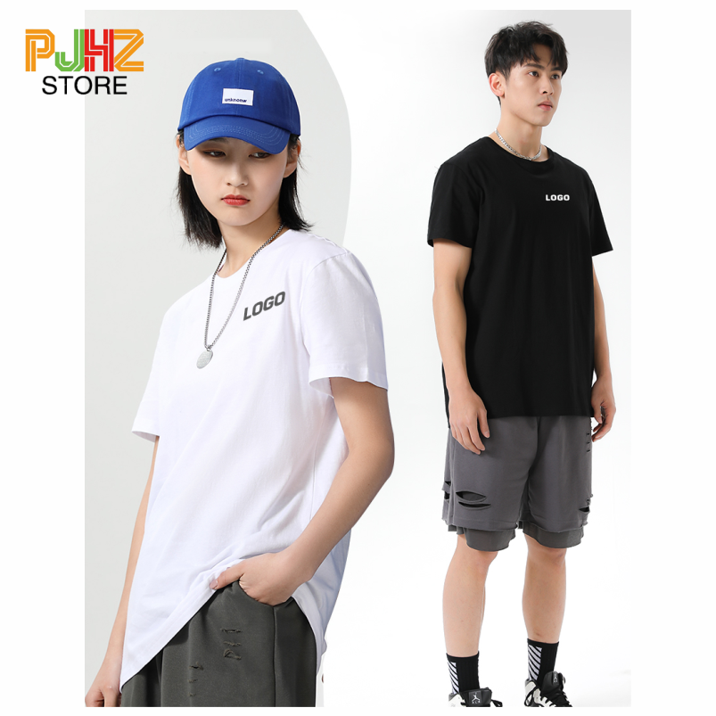 100% Cotton T-shirt Custom Log - Embroidery Design Logo review and price