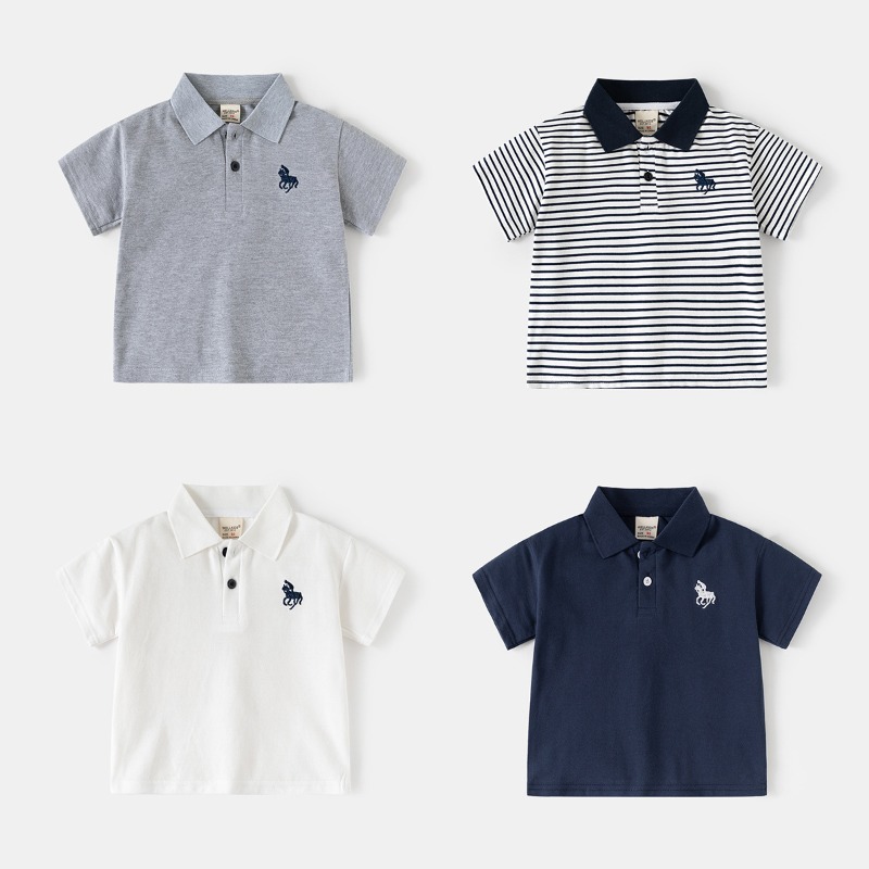 HoneyCherry Boys Polo Shirt Sh - Embroidery Design Logo review and price